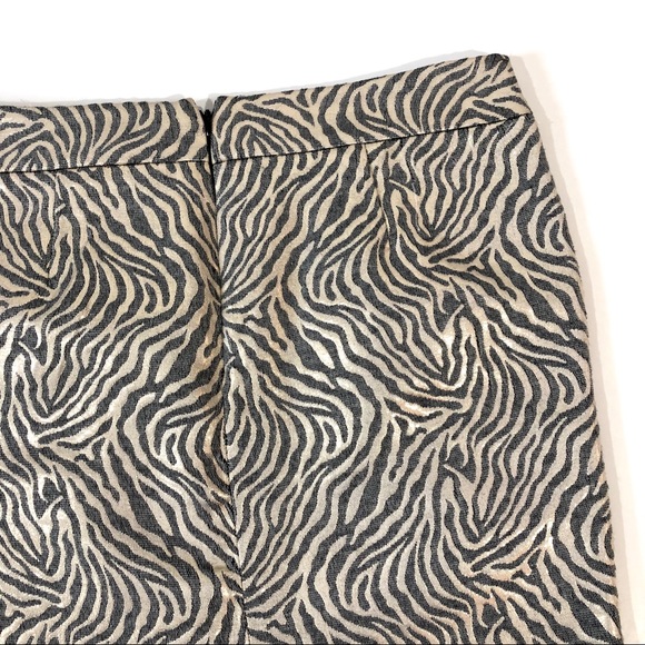 NWT BCBGeneration Gray and Gold Metallic Miniskirt - Picture 8 of 8